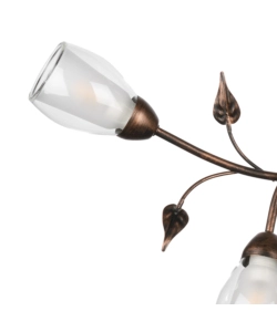 PLAFONIERA 6 LUCI ONLI "LILIANA" BRONZO E14